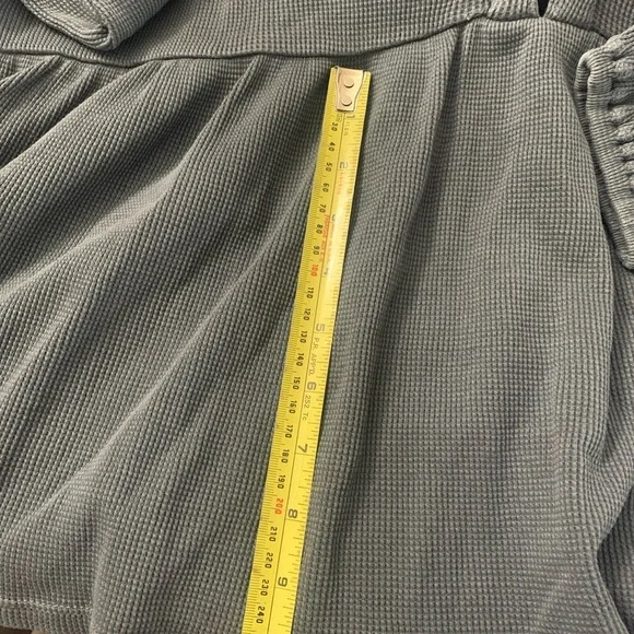 Lucky Brand Charcoal Ribbed Top - Picture 4 of 5